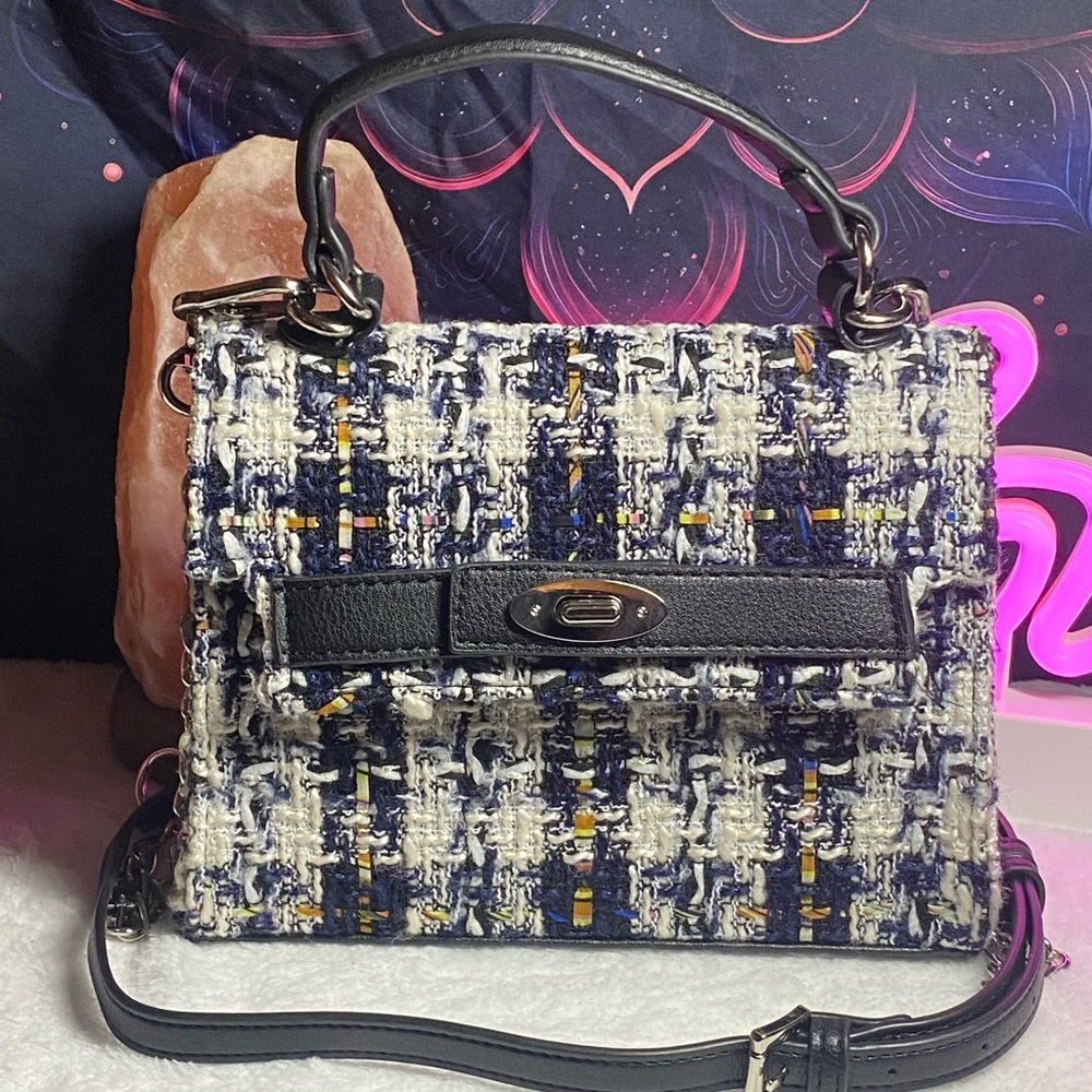 NWOT Steve Madden Tweed Crossbody/Handbag - Picture 1 of 3